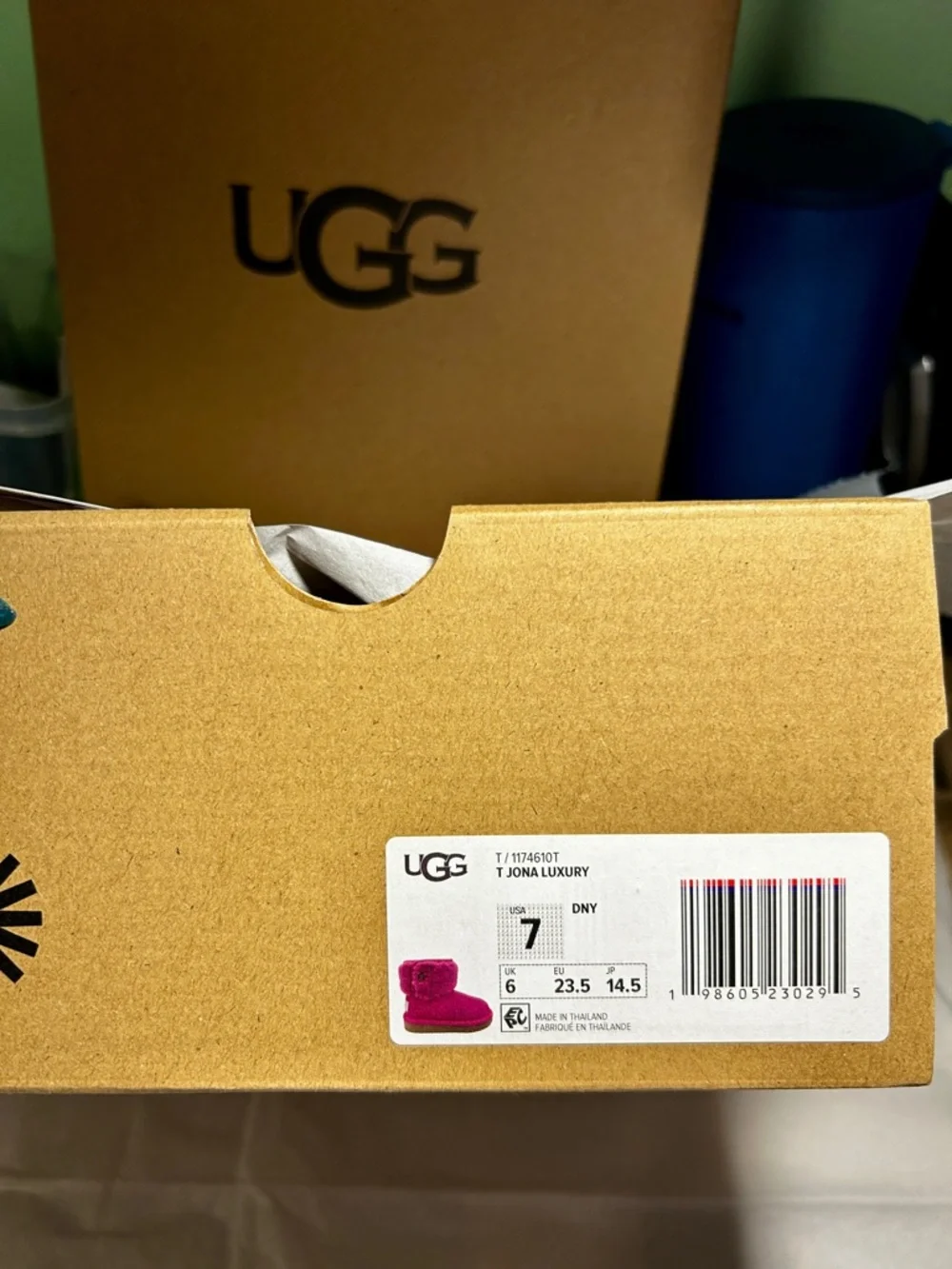 Ugg Boots Bright Pink. 7M Walker.